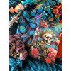 Turquoise, Leaf-patterned Book Sleeve