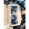Dark green reading dragon bookmark 2