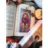 Gryffindor Löwe Lesezeichen im Glasmalerei-Stil