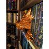Bronze dragon head booknook