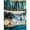Dark green reading dragon bookmark set