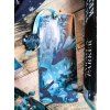 Duotone Teal Reading Dragon Bookmark 5