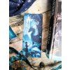 Duotone Teal Reading Dragon Bookmark SET