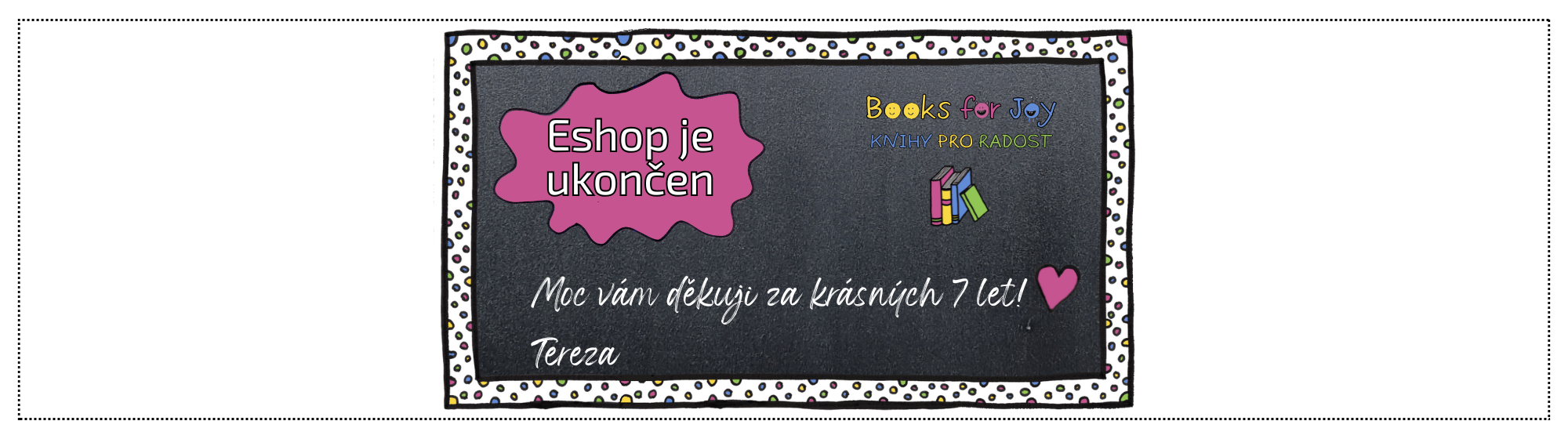 Eshop je ukončen - Co bude dál?