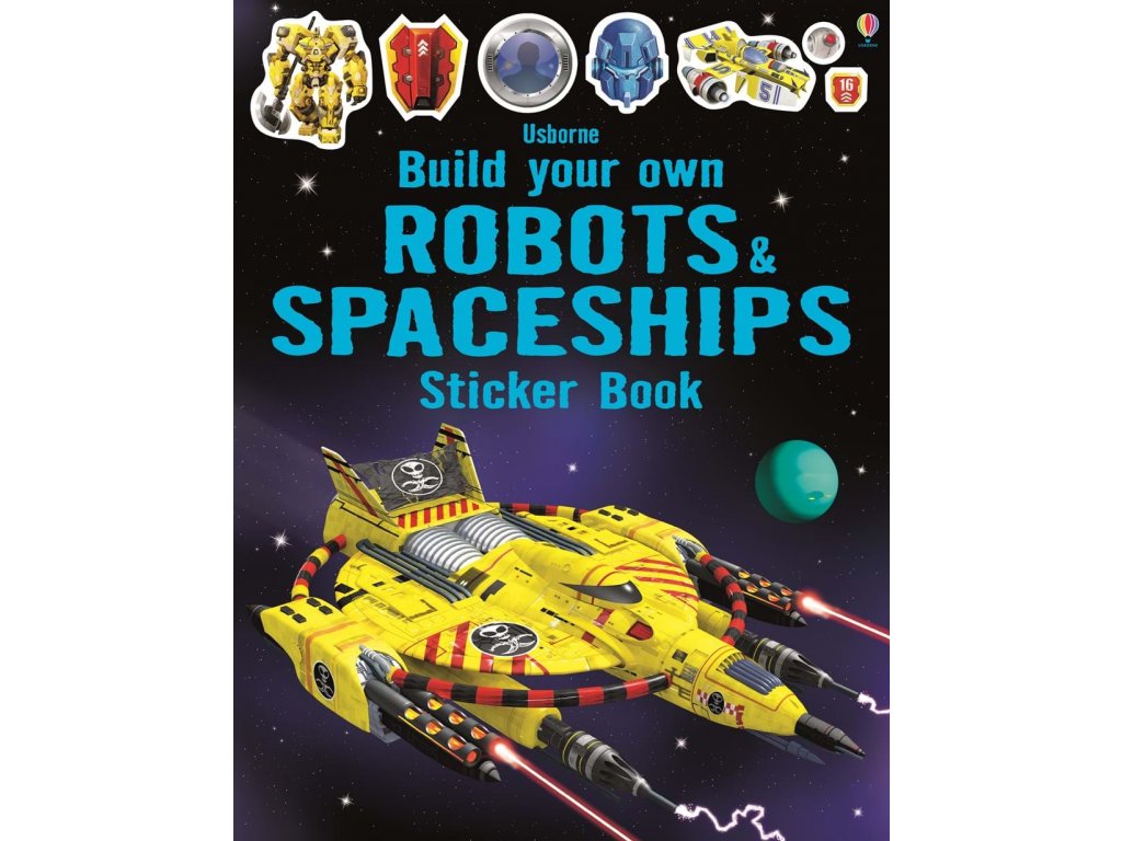 Build your own robots and spaceships sticker book