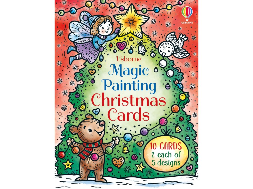 Magic Painting Christmas Cards 9781801314930 magicke omalovanky vanocni pohledy 1