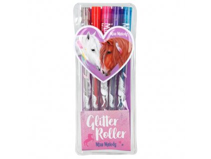 Miss Melody Glitter Roller gelová pera se třpytkami 1