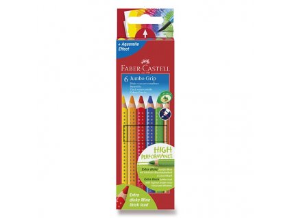 PASTELKY FABER CASTELL JUMBO GRIP 6 BAREV