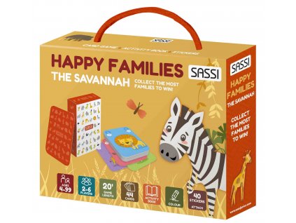 Card Games Happy Families The Savannah 9788830313156 Box