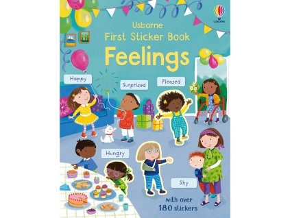 First Sticker Book Feelings 9781803702742 samolepkovy sesit pocity 1