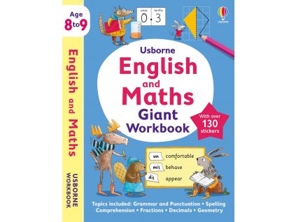 Usborne English and Maths Giant Workbook 8 9 pracovni sesit anglictina matematika 9781805310013 1