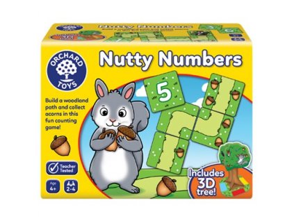 Pocitani s veverkami Nutty Numbers hra Orchard Toys 1