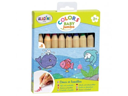 Pastelky pro nejmenší Aladine Colors Baby Jumbo 8 barev 1