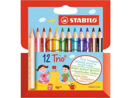 Stabilo Trio Thick silná krátká 12 ks