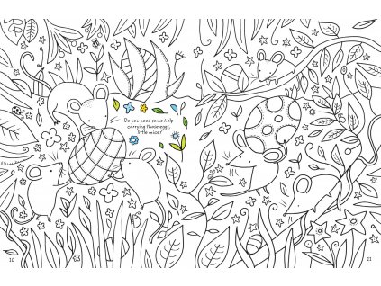 Easter colouring book with rub down transfers