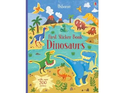 First sticker book Dinosaurs