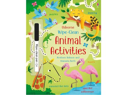 Wipe clean animal activities