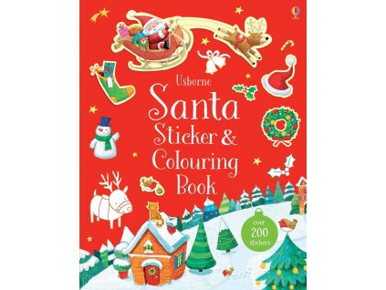 Santa Sticker and Colouring Book