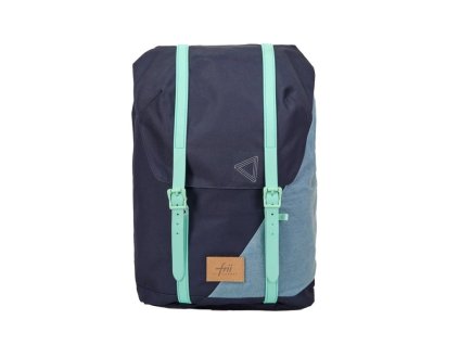 611 1025 ergonomicky skolsky batoh retro 30l neon mint