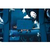 Dětský školní batoh 22L, Dinosaur Dark Blue