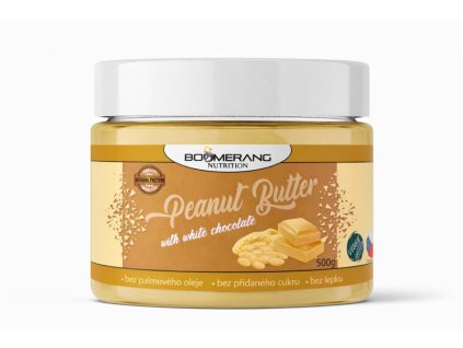 arašídové máslo s bílou čokoládou