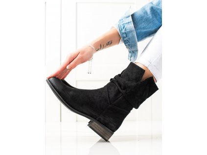 SEMIŠOVÉ KOTNÍKOVÉ BOTY KOVBOJKY