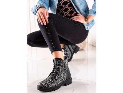 Módní workery s potiskem (Velikost 37.5)