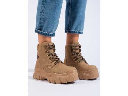 Traperky dámské na platformě BIG STAR KK274366 (Velikost 37.5)