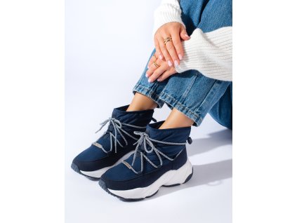 Dámské tmavě modré sněhule BIG STAR KK274273 (Velikost 37.5)