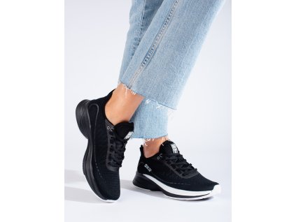 Černé sportovní boty na hrubé podrážce BIG STAR LL274327 (Velikost 37.5)