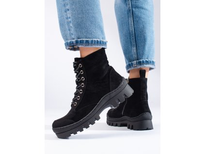 Šněrovací kotníkové boty S.Barski (Velikost 37.5)