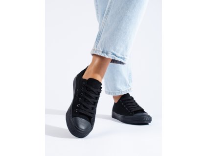 Klasické dámské tenisky černé (Velikost 37.5)