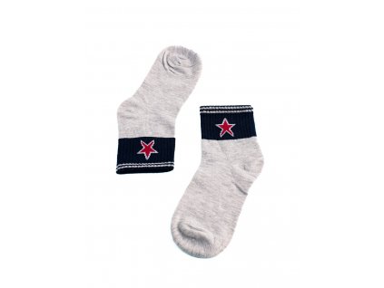 Dětské ponožky Shelovet šedé s hvězdou