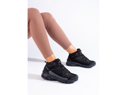 Dámská sportovní treková obuv s vysokým svrškem DK černá (Velikost 37.5)