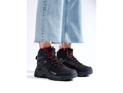 Pohodlné dámské trekové boty s vysokým svrškem DK černé (Velikost 37.5)