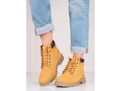 Kožené traperky DK (Velikost 37.5)