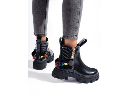 Kotníkové boty na platformě  dámské (Velikost 37.5)