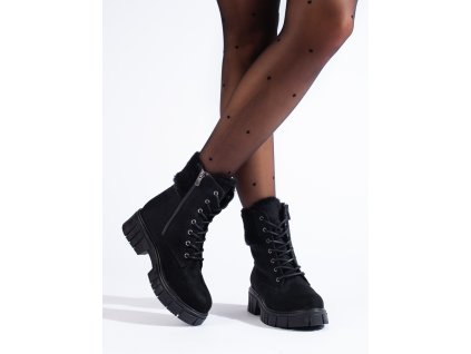 Dámské semišové kotníkové boty Shelovet (Velikost 37.5)