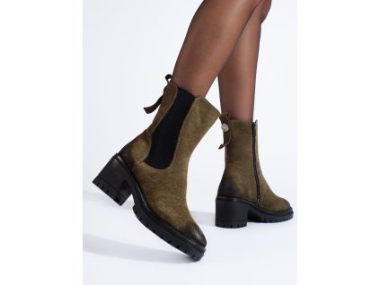 Dámské kotníkové boty na sloupku s vysokým svrškem Vinceza (Velikost 37.5)