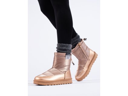 Dámské sněhule Potocki s nízkým svrškem zlaté (Velikost 37.5)