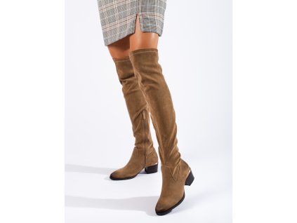 Dámské semišové mušketýrky Vinceza (Velikost 37.5)