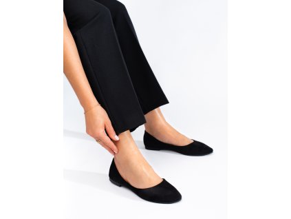 Pohodlné semišové baleríny (Velikost 37.5)