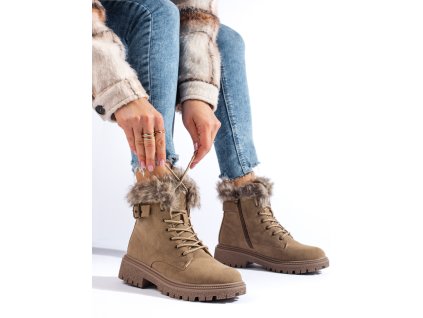 Traperky dámské  s kožíškem (Velikost 37.5)