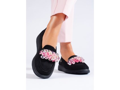 Dámské mokasíny na platformě  semišové (Velikost 37.5)