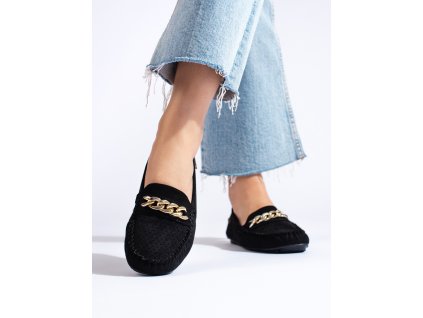 Děrované lehké mokasíny s řetízkem (Velikost 37.5)