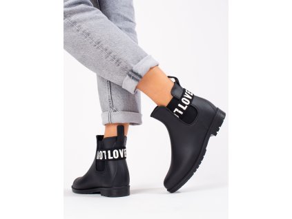 Dámské černé nízké holínky (Velikost 37.5)