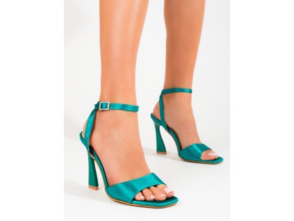 Dámské sandály na vysokém podpatku Potocki zelené (Velikost 37.5)