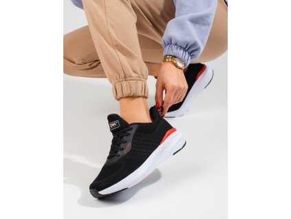 Dámské černé sportovní boty se silnou podrážkou DK (Velikost 37.5)