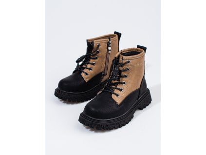 Dvoubarevné dívčí kotníkové boty (Velikost 36)