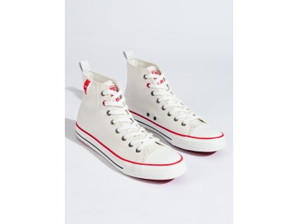 Bílé pánské vysoké tenisky BIG STAR (Velikost 40.5)